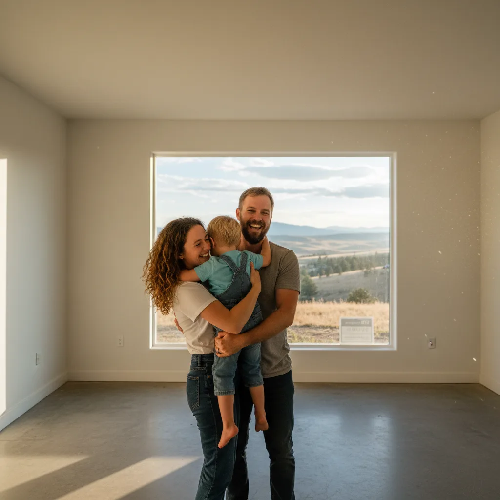 Closing documents and keys for a new home.