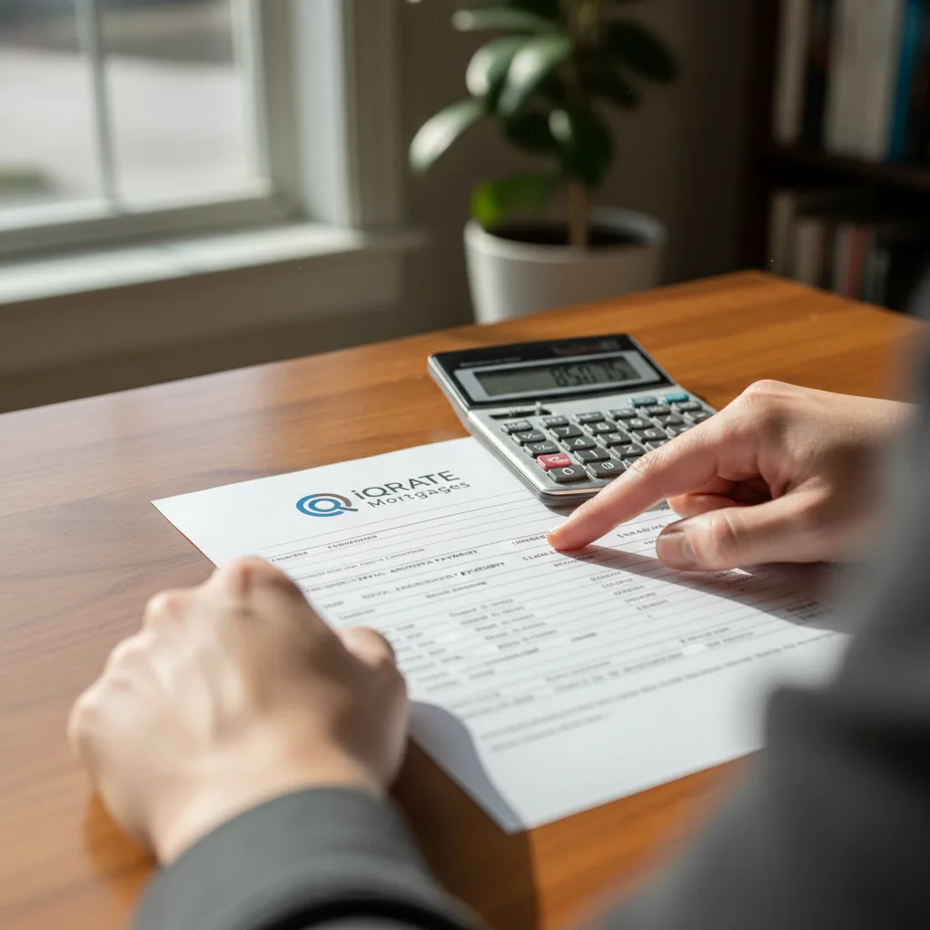 A veteran carefully reading a loan document to spot red flags.