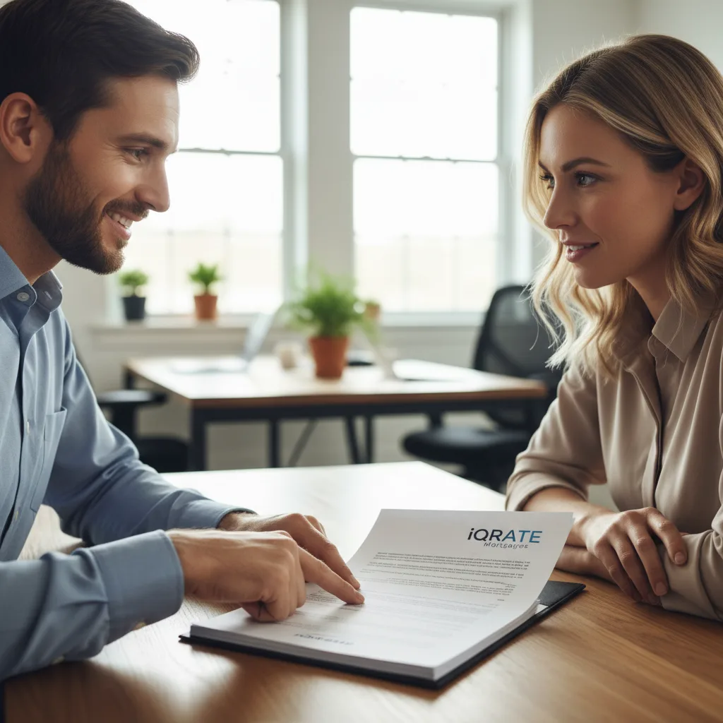 Couple calculating their home loan down payment.
