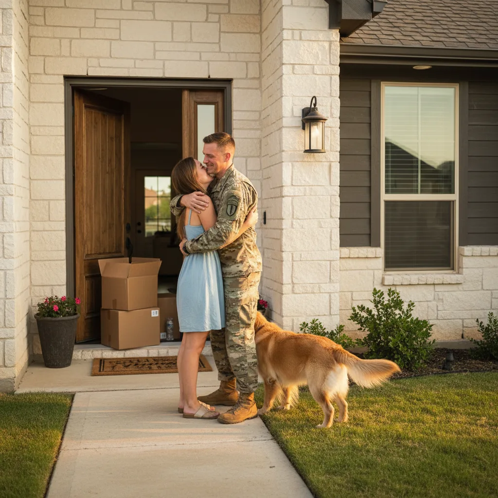 Military family settling into a new home thanks to VA loan flexibility