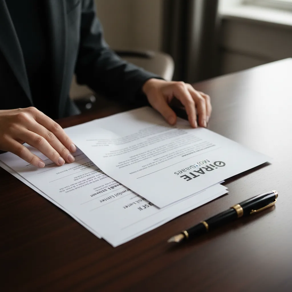 A clear paper trail of documents for a mortgage down payment