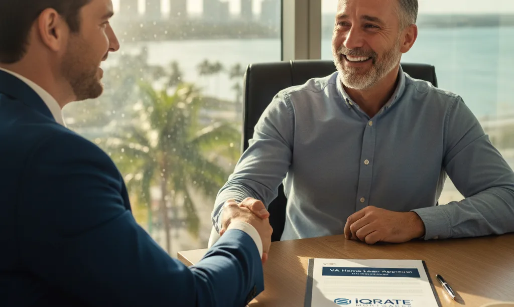 Veteran feels relieved after getting VA loan approval.