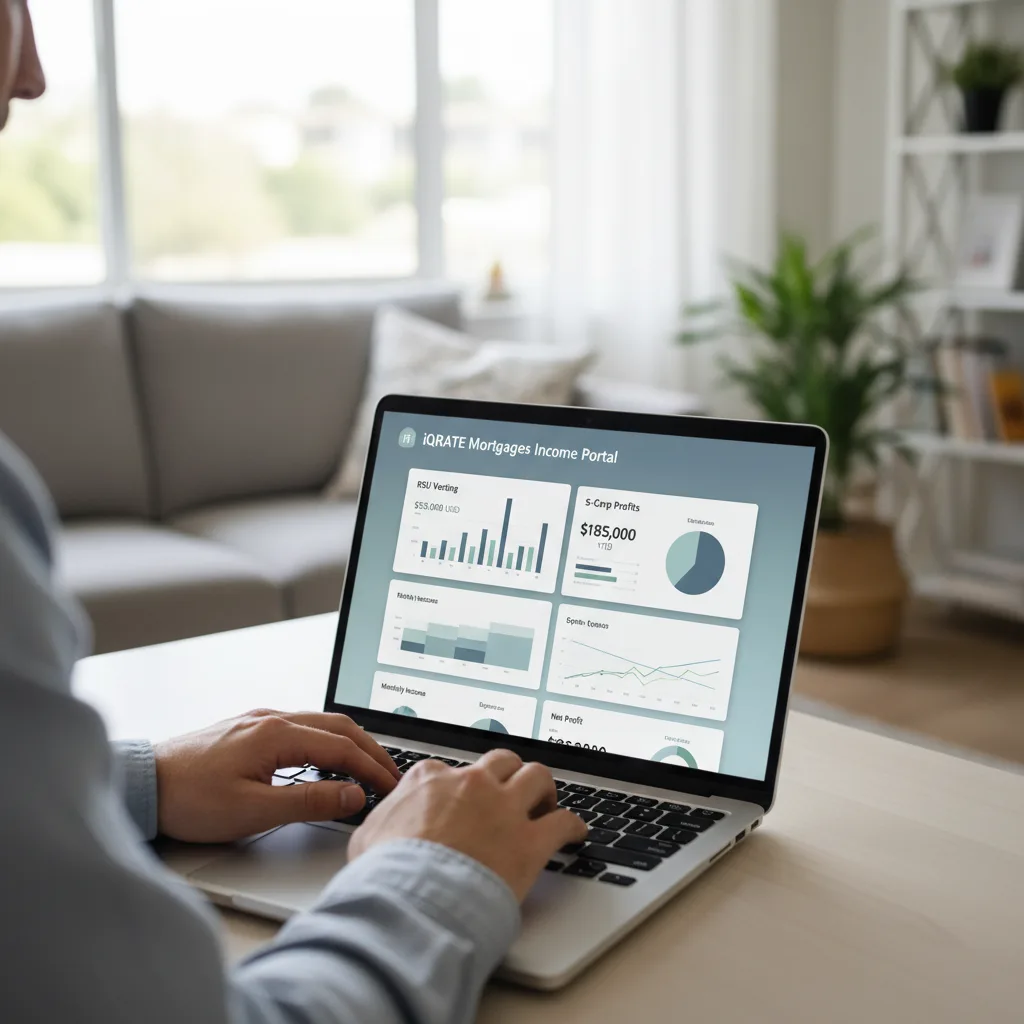 Business owner reviewing financial documents for a jumbo loan