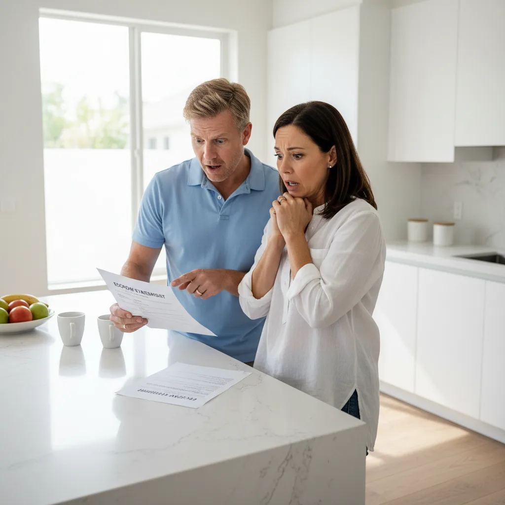 Happy clients giving a referral for their mortgage lender and real estate agent.