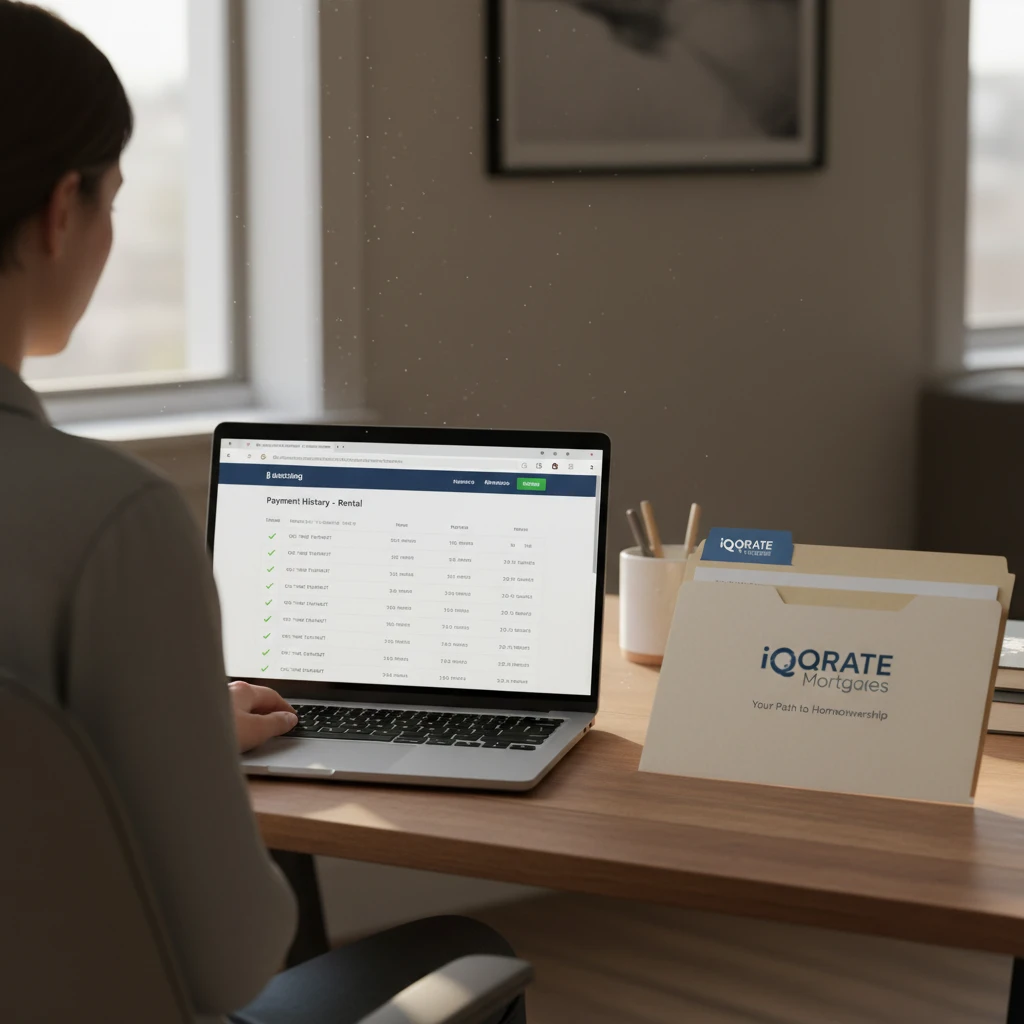 Underwriter reviewing mortgage documents manually.