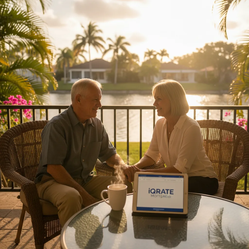 A homeowner carefully reviewing a VA loan refinance offer for red flags.