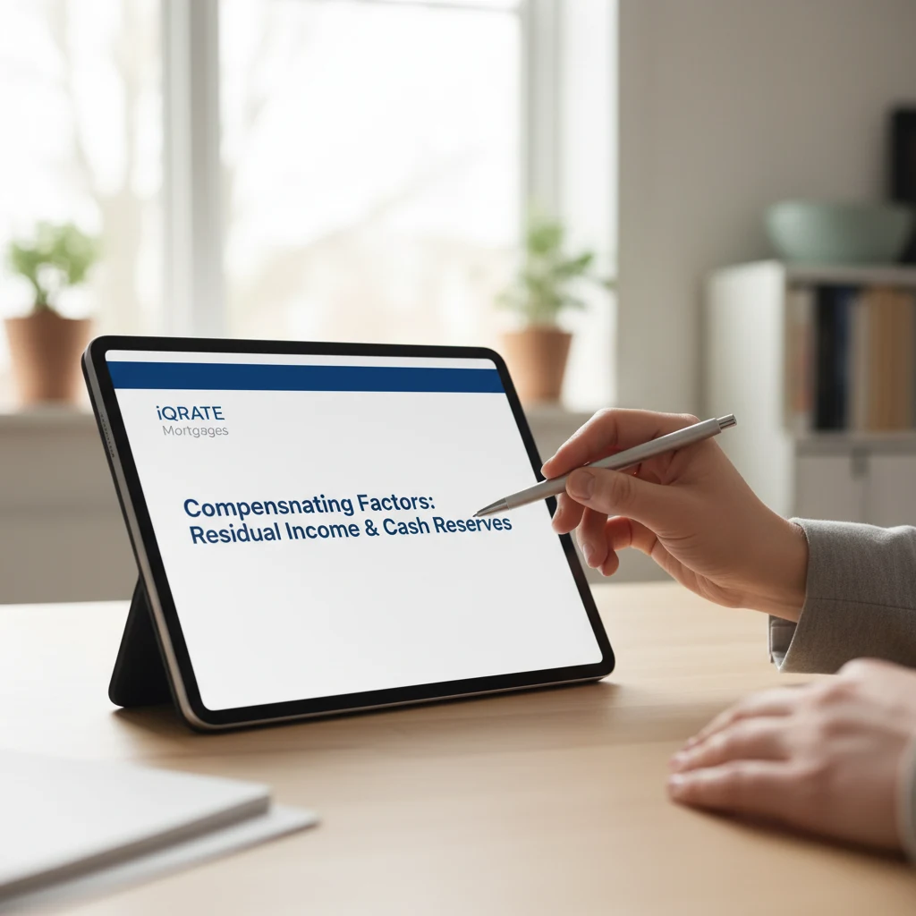 A military service member discussing home financing options with a loan officer.