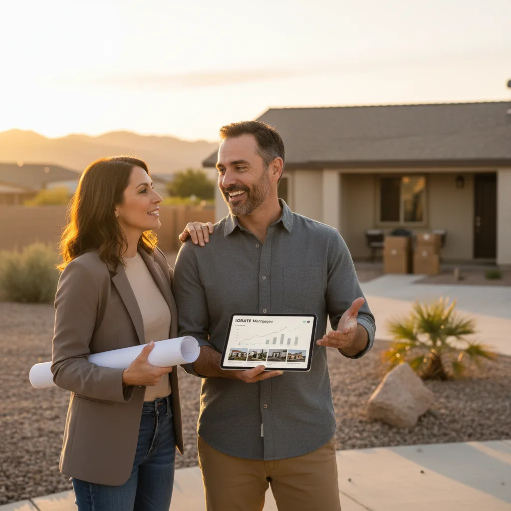 A portfolio of rental properties in a suburban neighborhood.