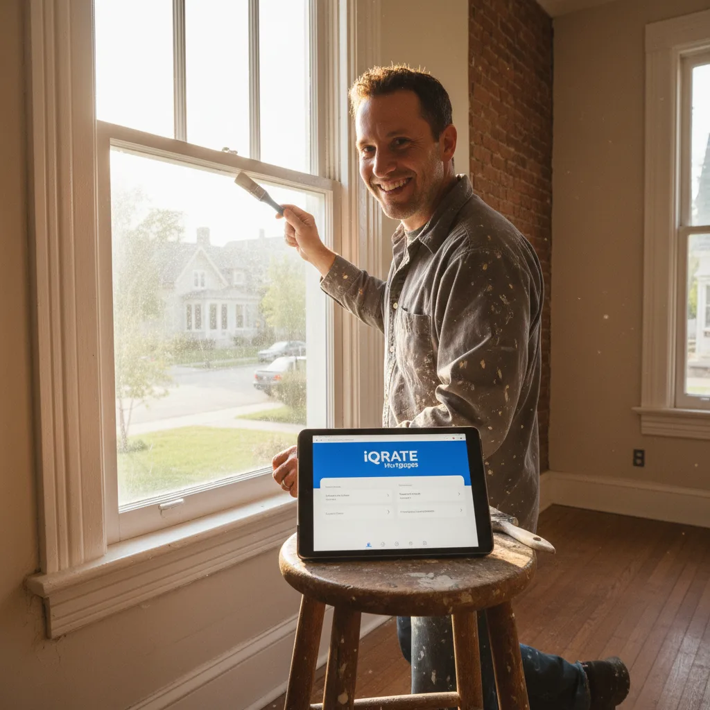 A home inspector looking at the exterior of a house.