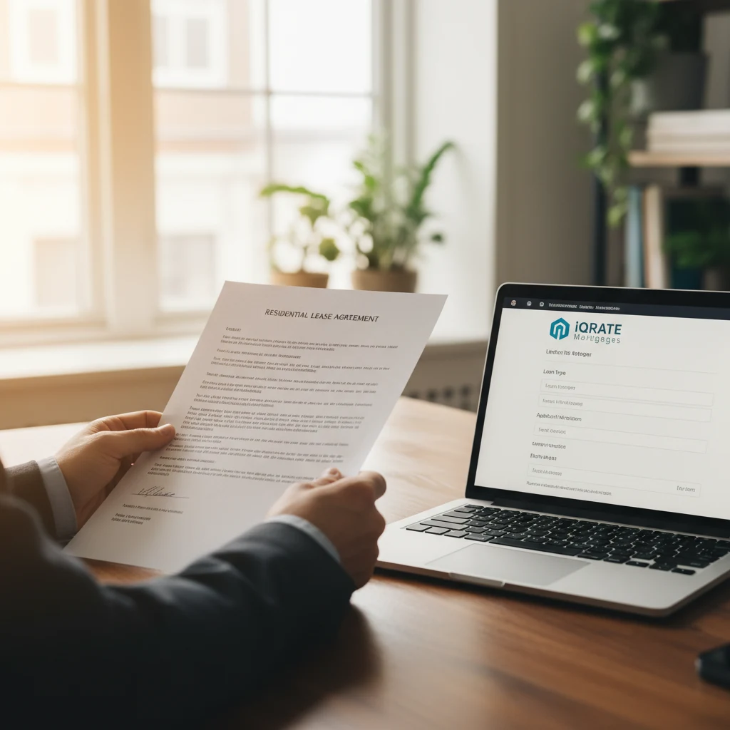 Homeowner reviewing documents for a new mortgage application