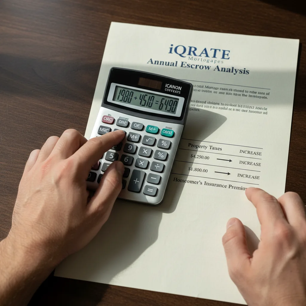 Reviewing an annual escrow analysis statement.