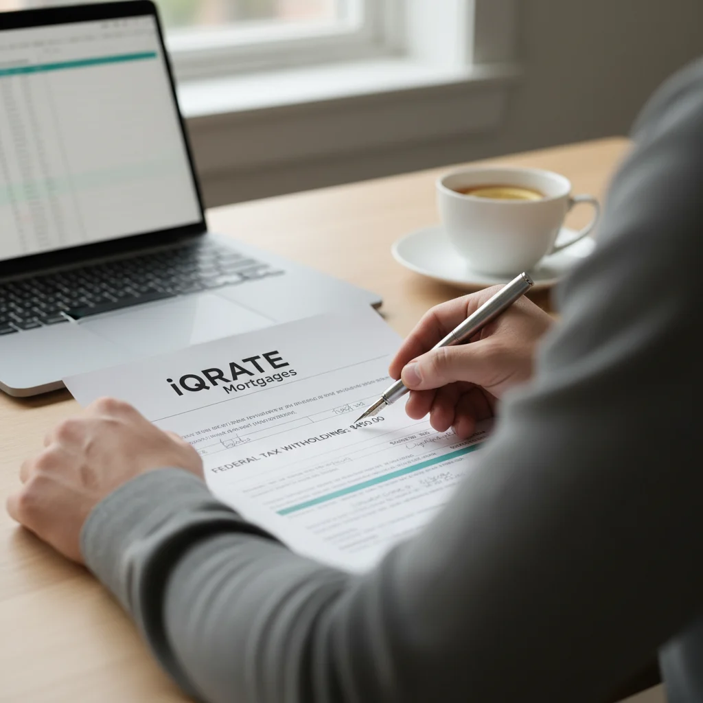 Mortgage lender reviewing FIRPTA compliance documents