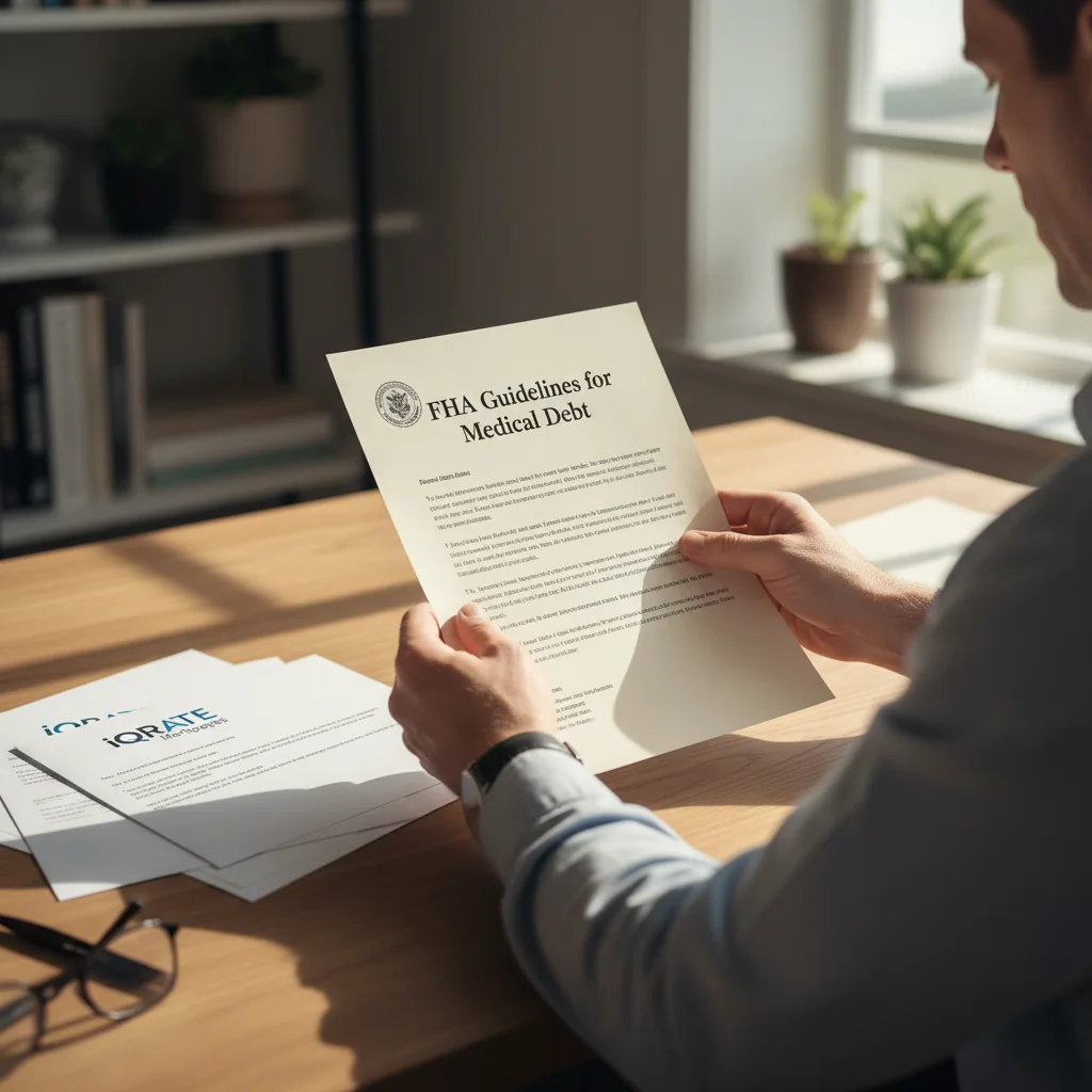 Underwriter reviewing documents for a manual underwrite on an FHA loan