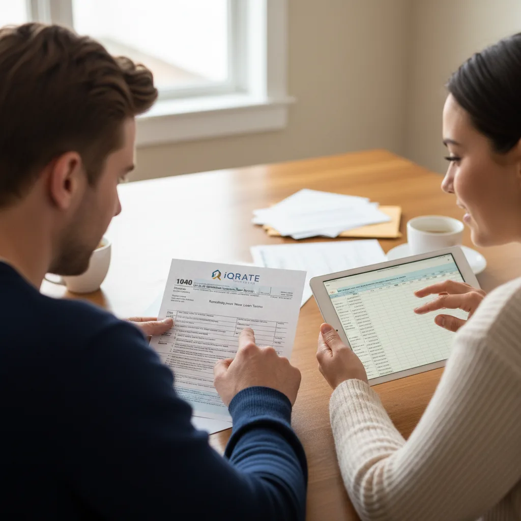 A person reviewing their mortgage statement and escrow analysis with a concerned expression.