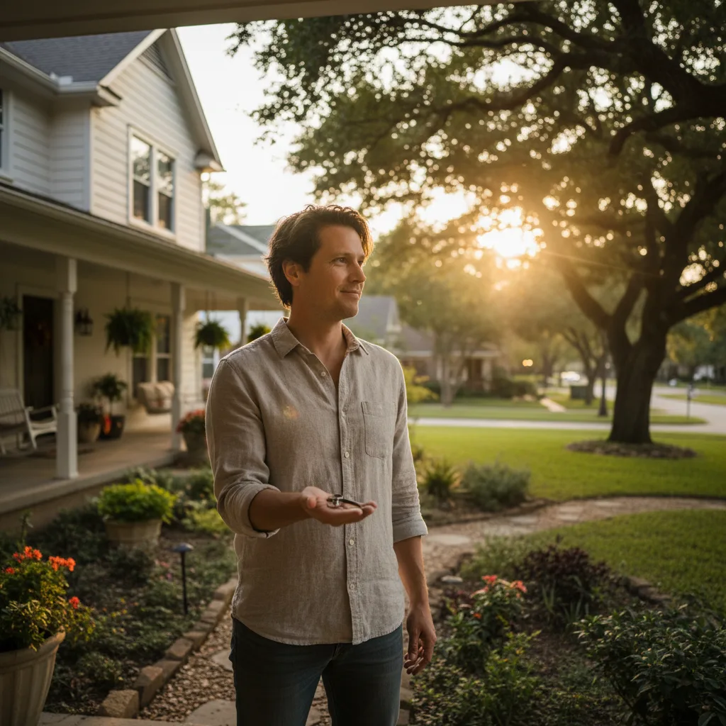 A family reviewing documents for their inherited home.