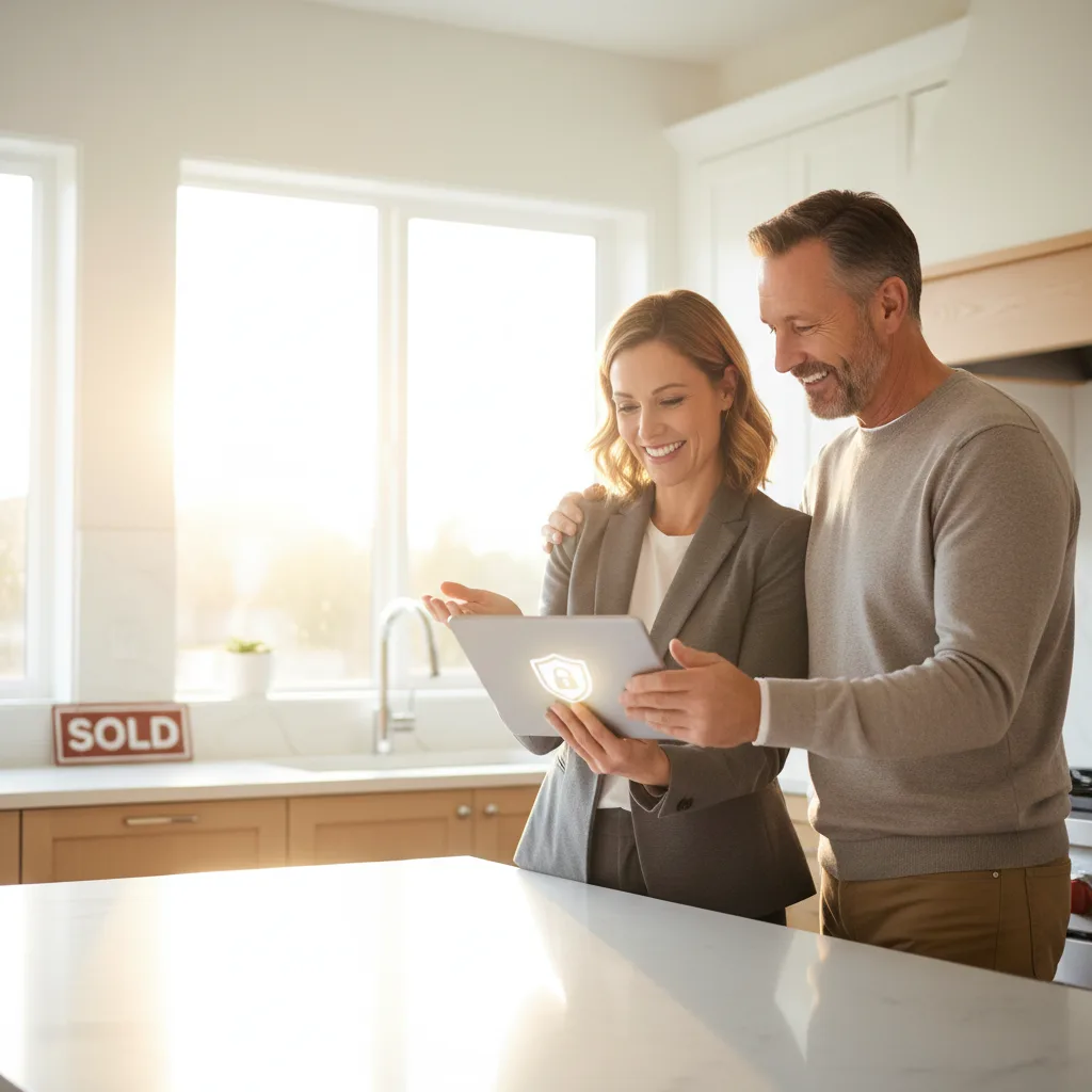 Lender reviewing loan documents with a client.