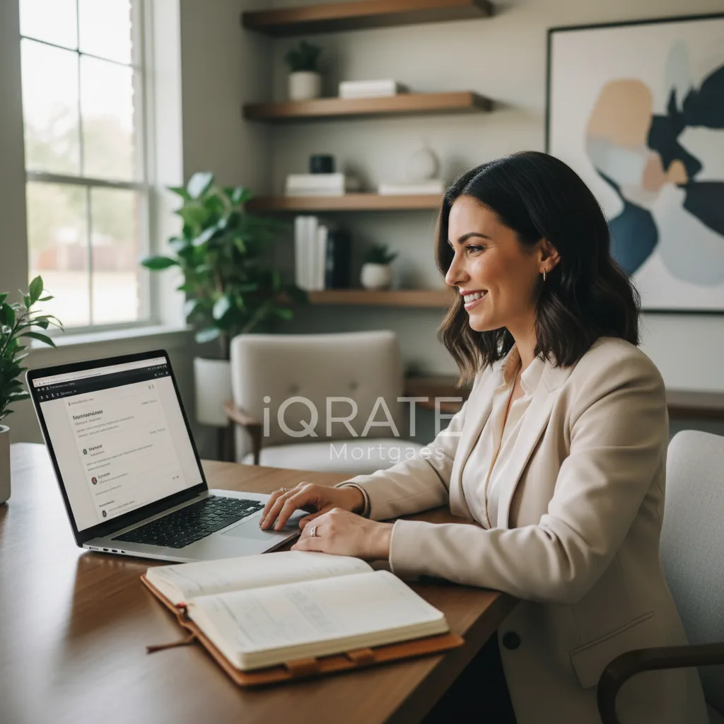 A real estate advisor discussing home finances with a client