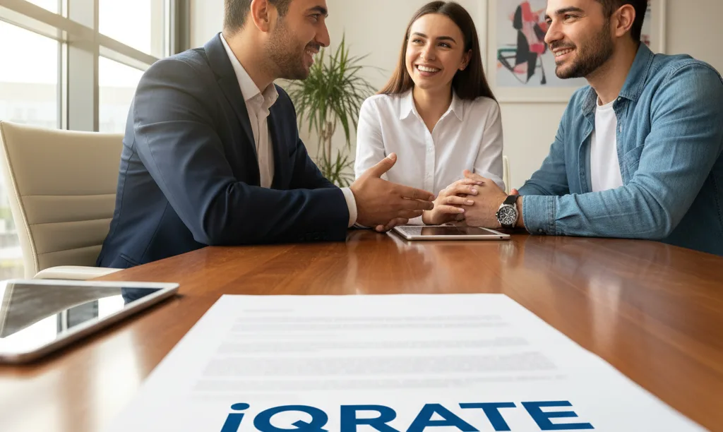 Trusted mortgage advisor David Ghazaryan consults with clients.