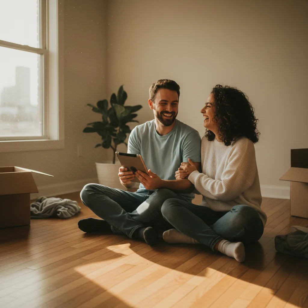 A business owner reviewing financial documents like a Profit and Loss statement.