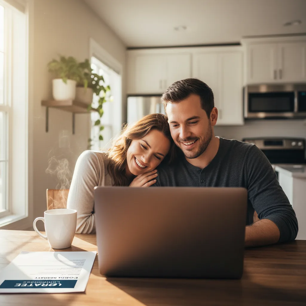A residential home with a 'For Rent' sign, symbolizing a VA loan property turned into a rental.