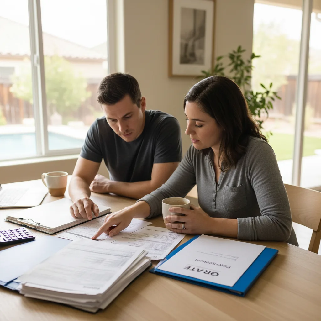 A self-employed professional preparing a Profit and Loss statement for a mortgage application