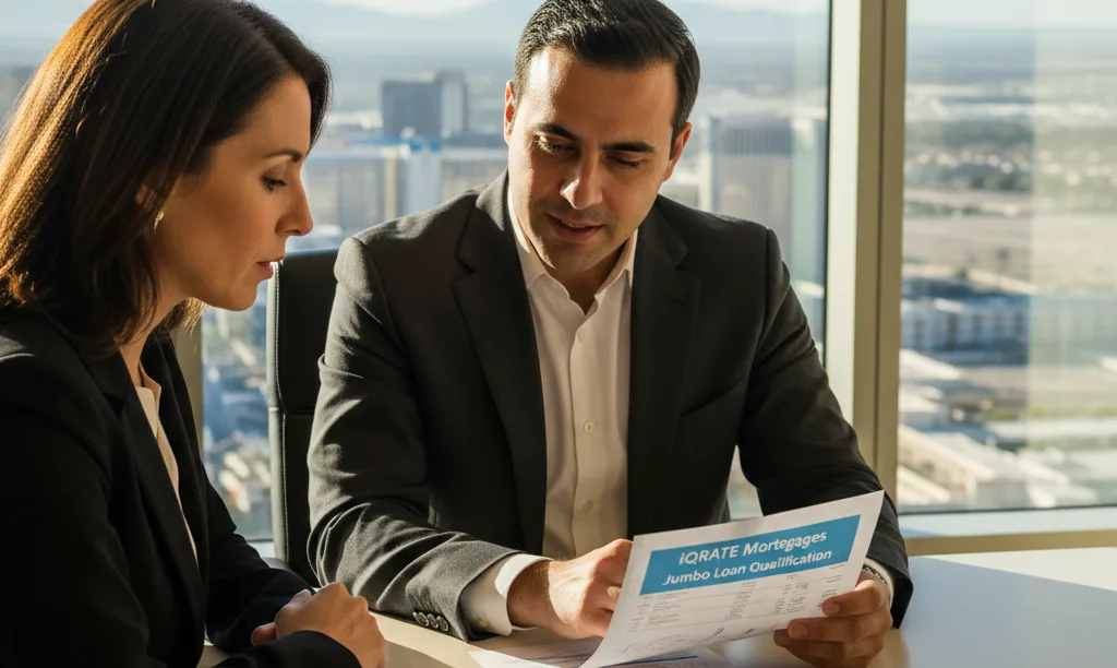 Mortgage expert and client discuss jumbo loan taxes.