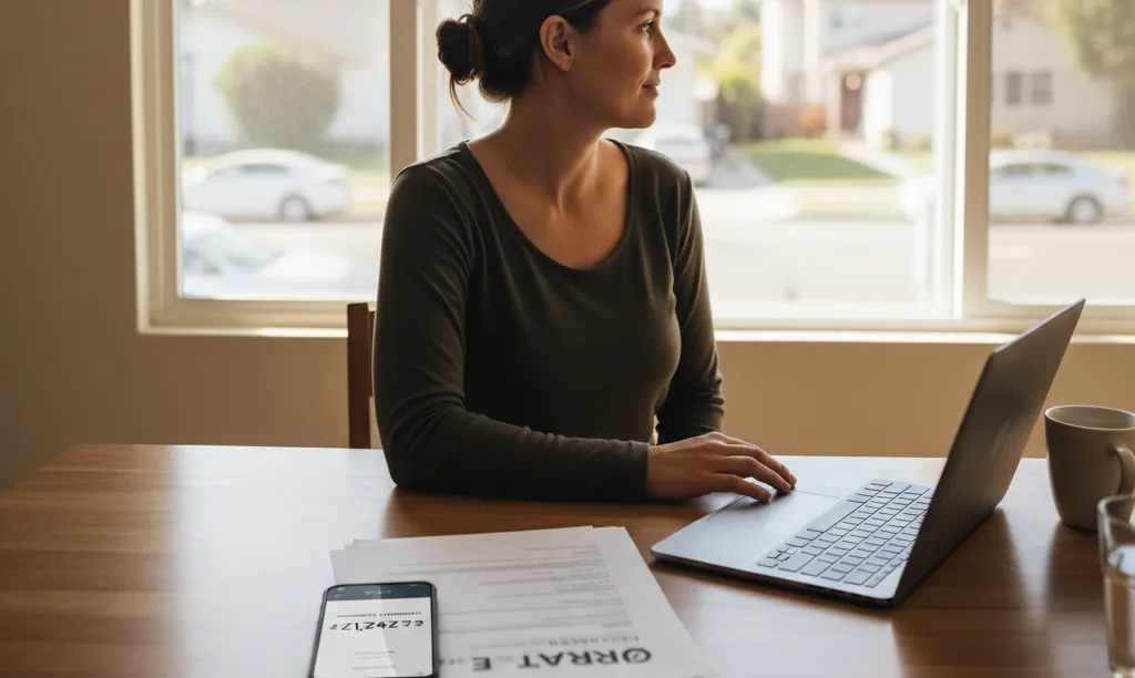 Organized gig worker planning homeownership with iQRATE Mortgages.