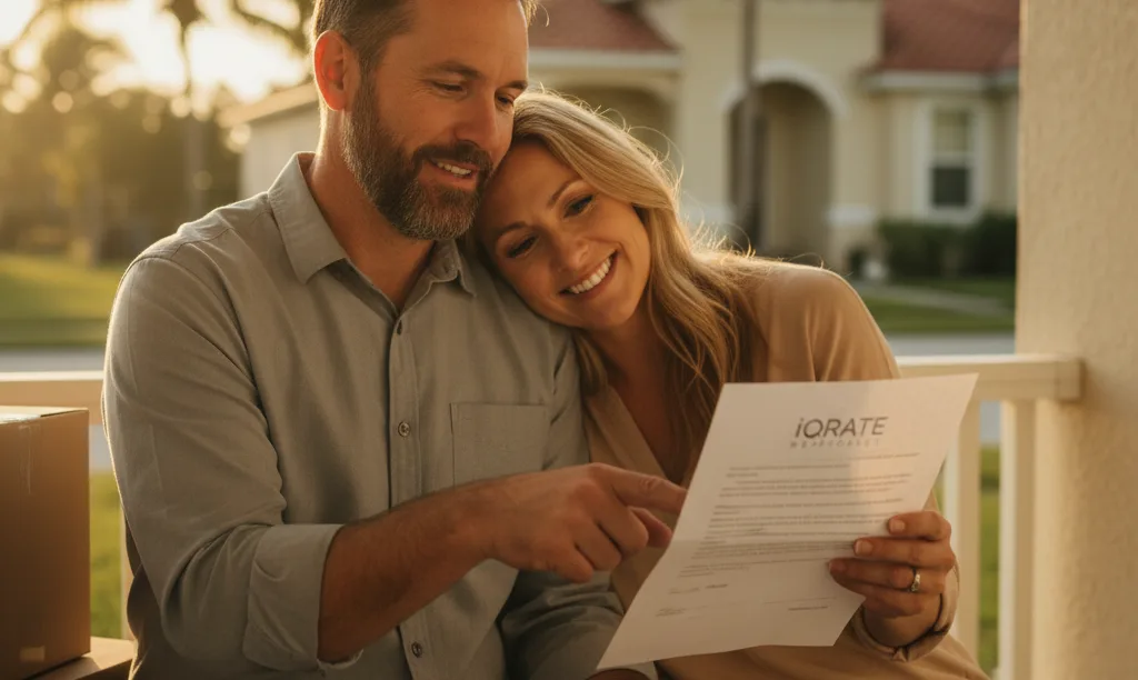 Veteran couple happy with their new Florida home.