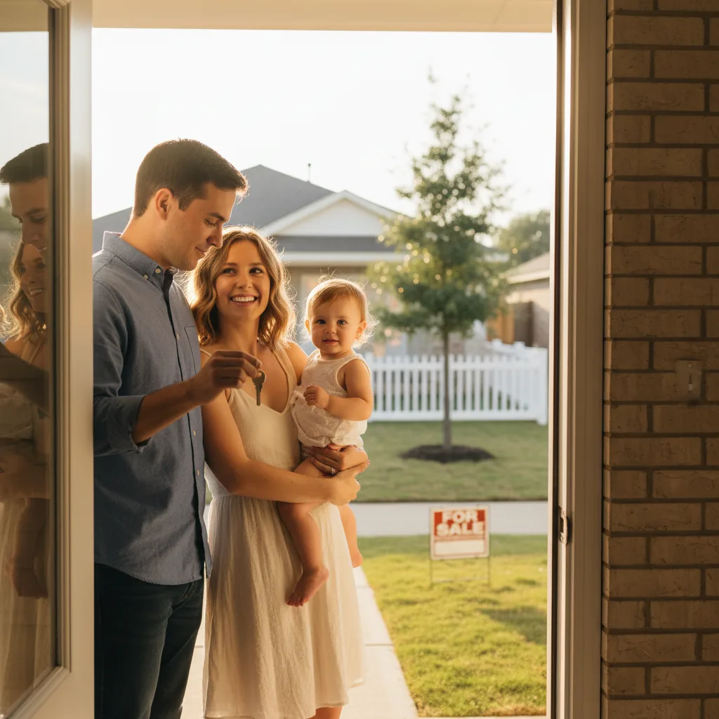 Loan underwriter manually reviewing mortgage application documents.