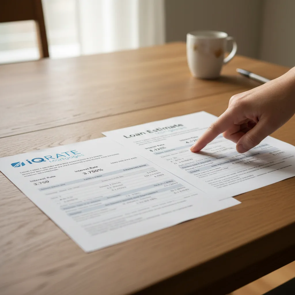 Veteran calculating savings on closing costs for a refinance.