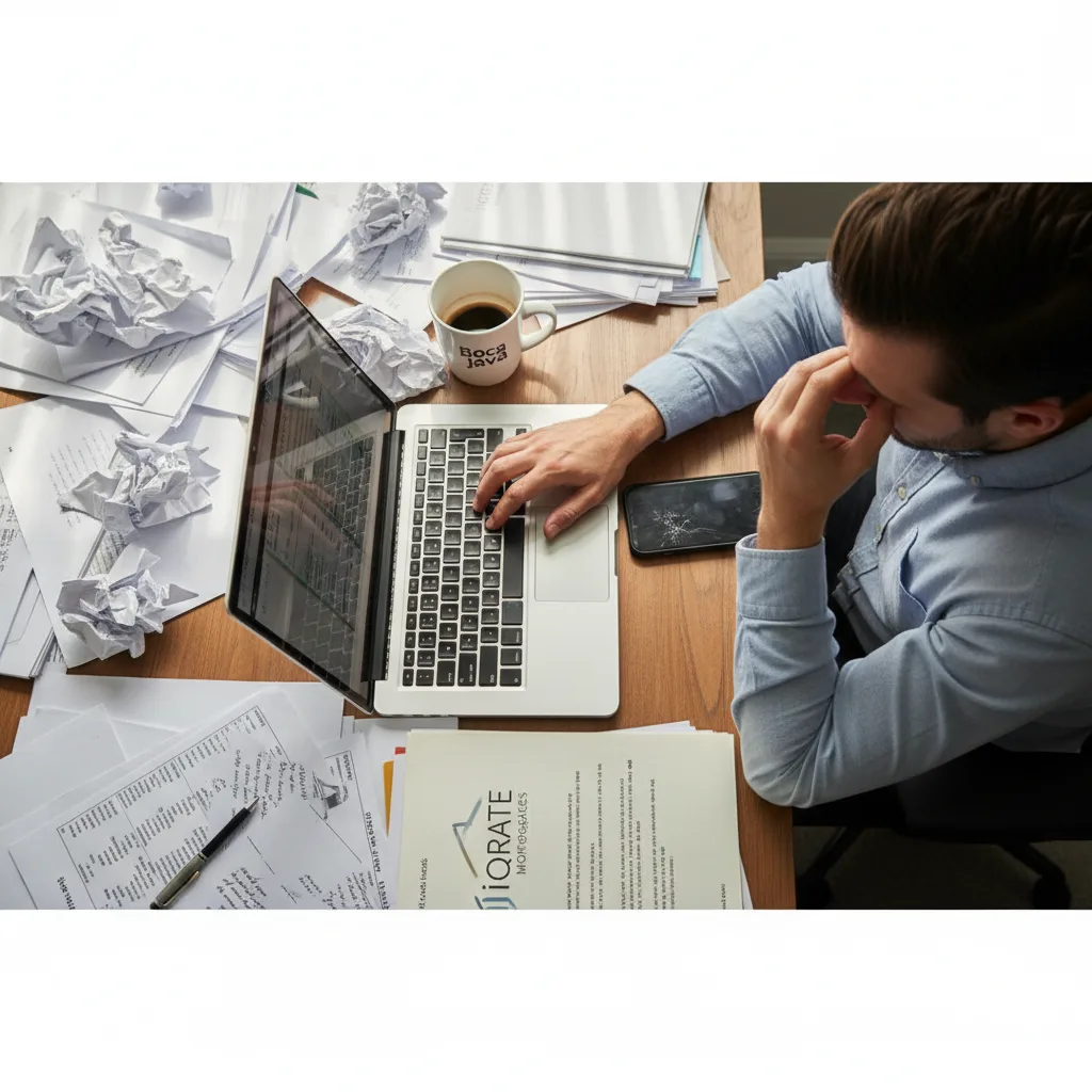 Agent using an integrated mortgage pipeline system on a laptop