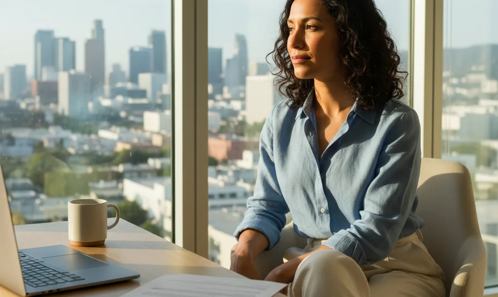 Self-employed individual planning mortgage in Los Angeles.