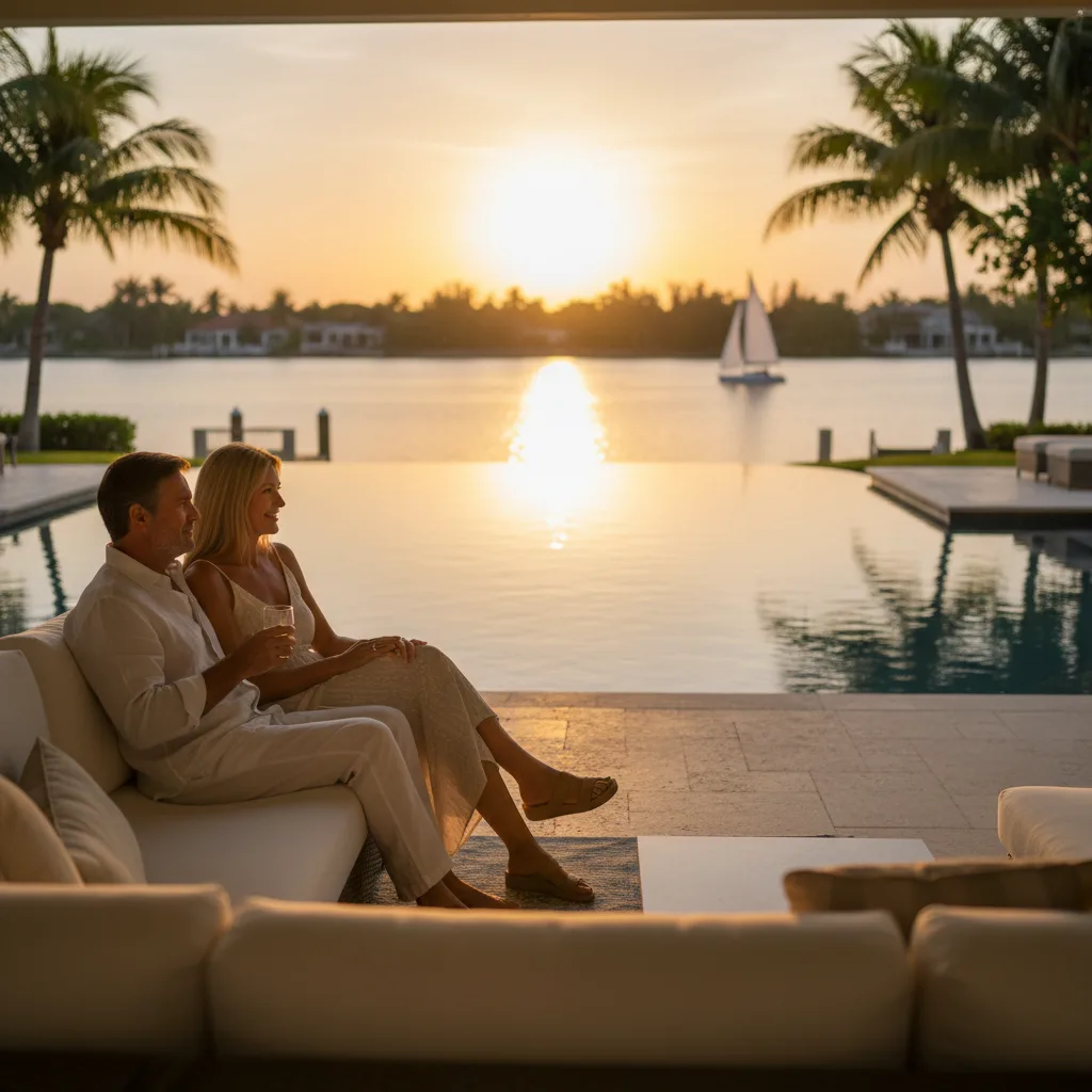 Luxury waterfront property in Miami