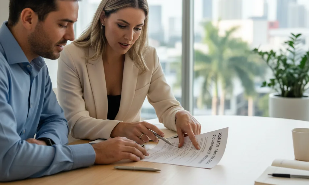 Lender and real estate leader discussing onboarding blueprint.