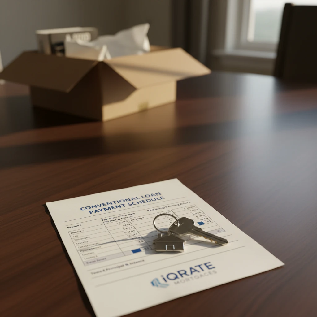 A couple reviewing mortgage documents for their Dallas home