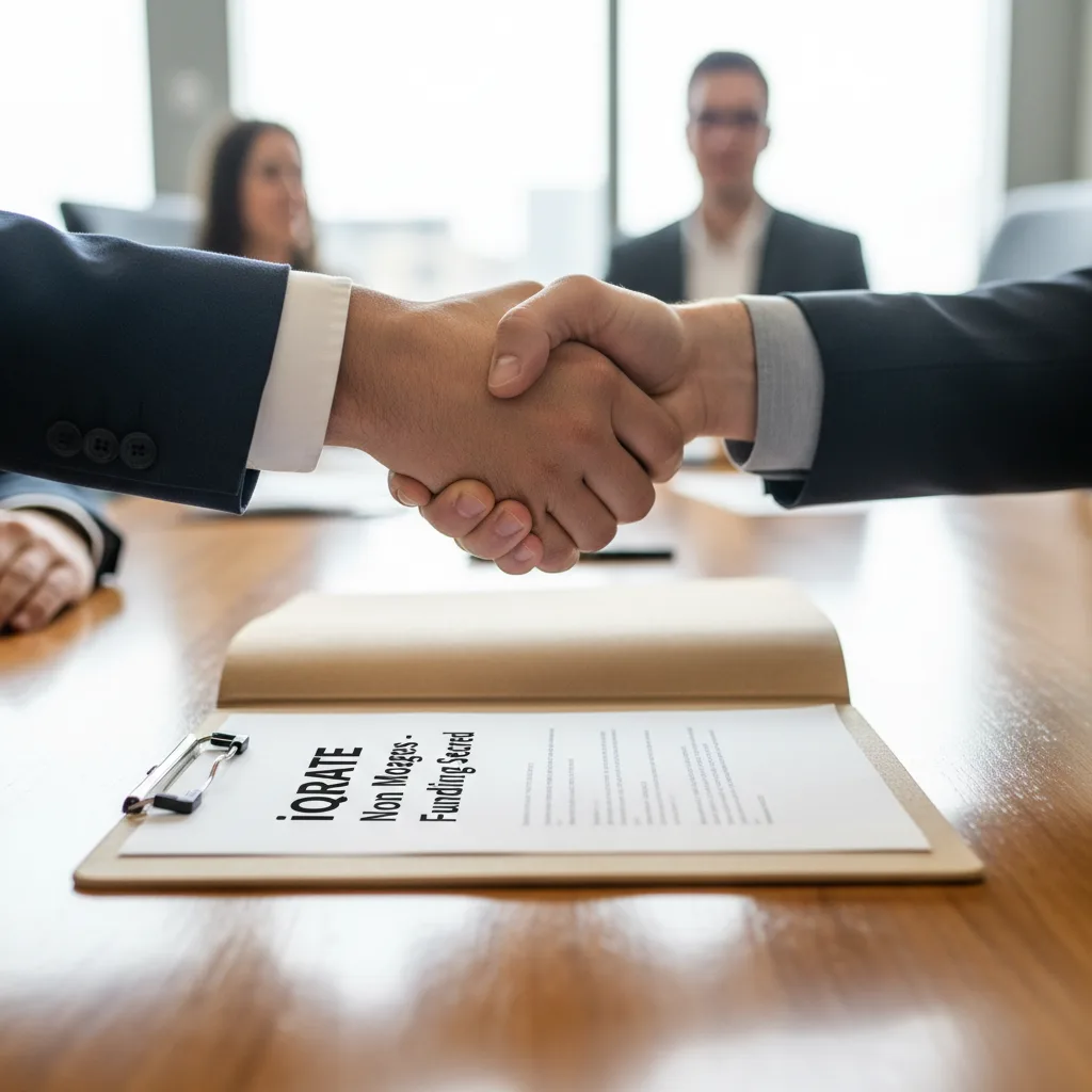 A homebuyer looking stressed over loan paperwork.