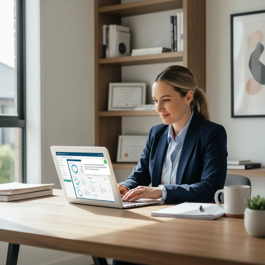 A financial report showing home equity growth.