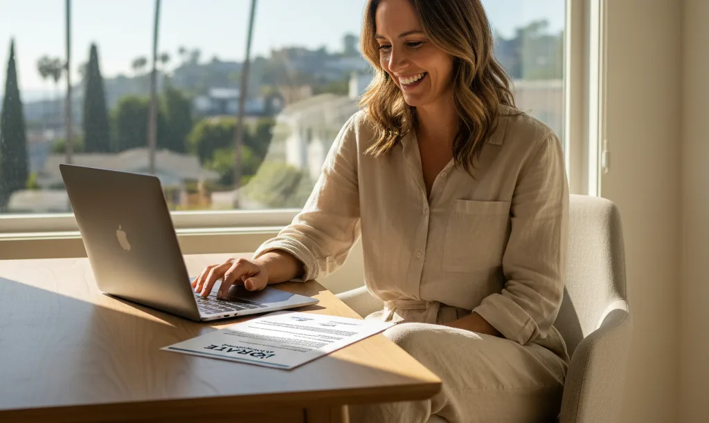 Self-employed person relieved with iQRATE Mortgages approval.