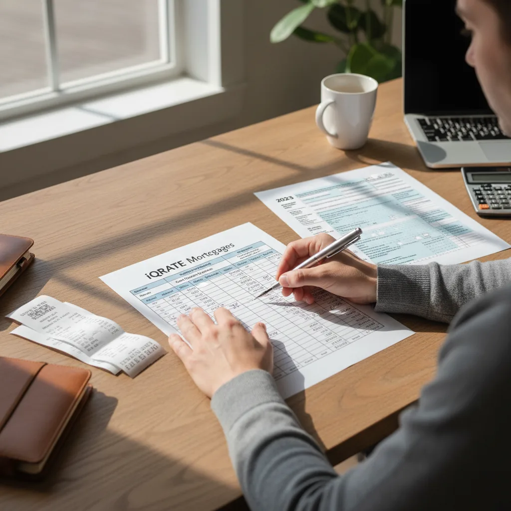 Business owner considering common mortgage application mistakes.
