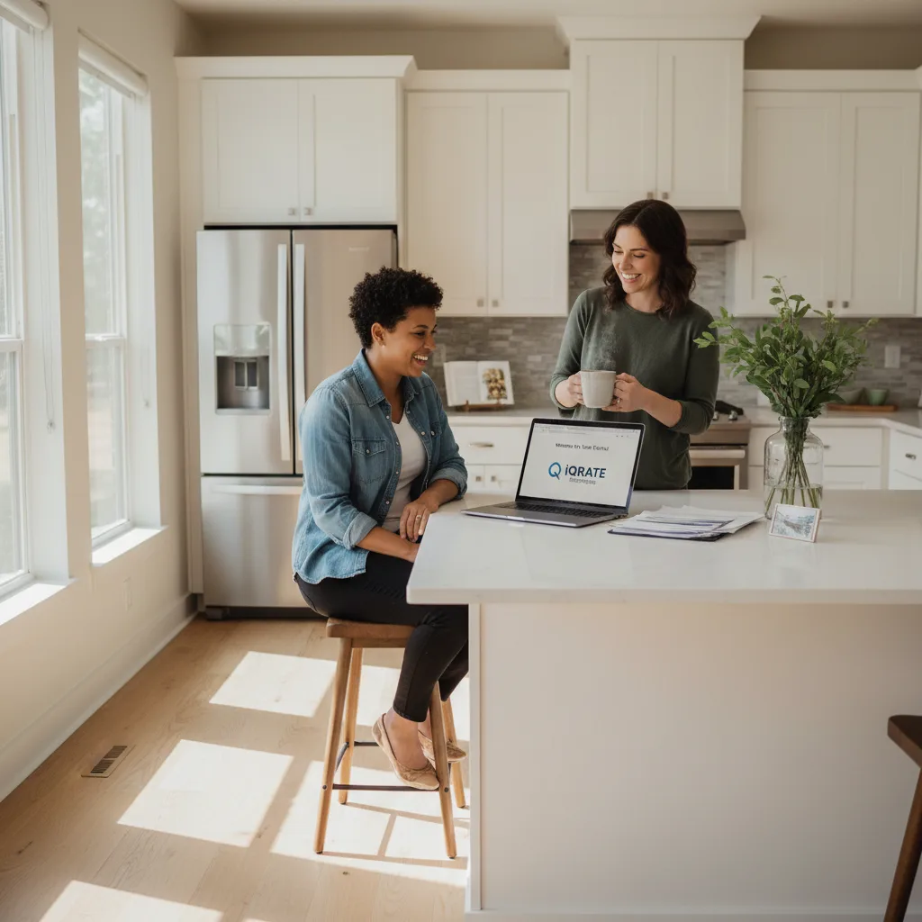 CPA and client reviewing financial documents for a mortgage