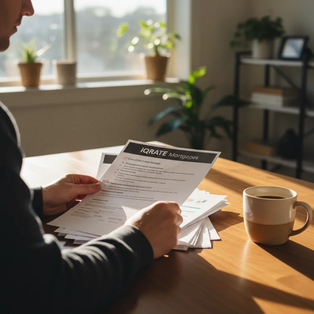 Real estate agent providing documents to a home appraiser.