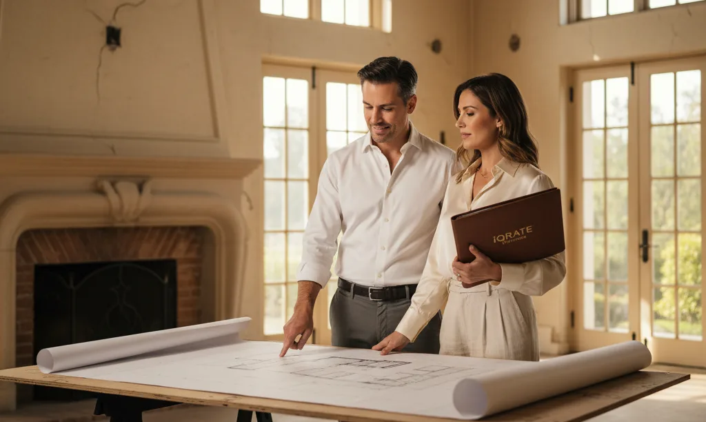 Couple planning luxury home renovation in Beverly Hills.