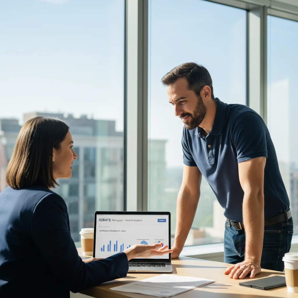 Financial documents being reviewed for a mortgage application