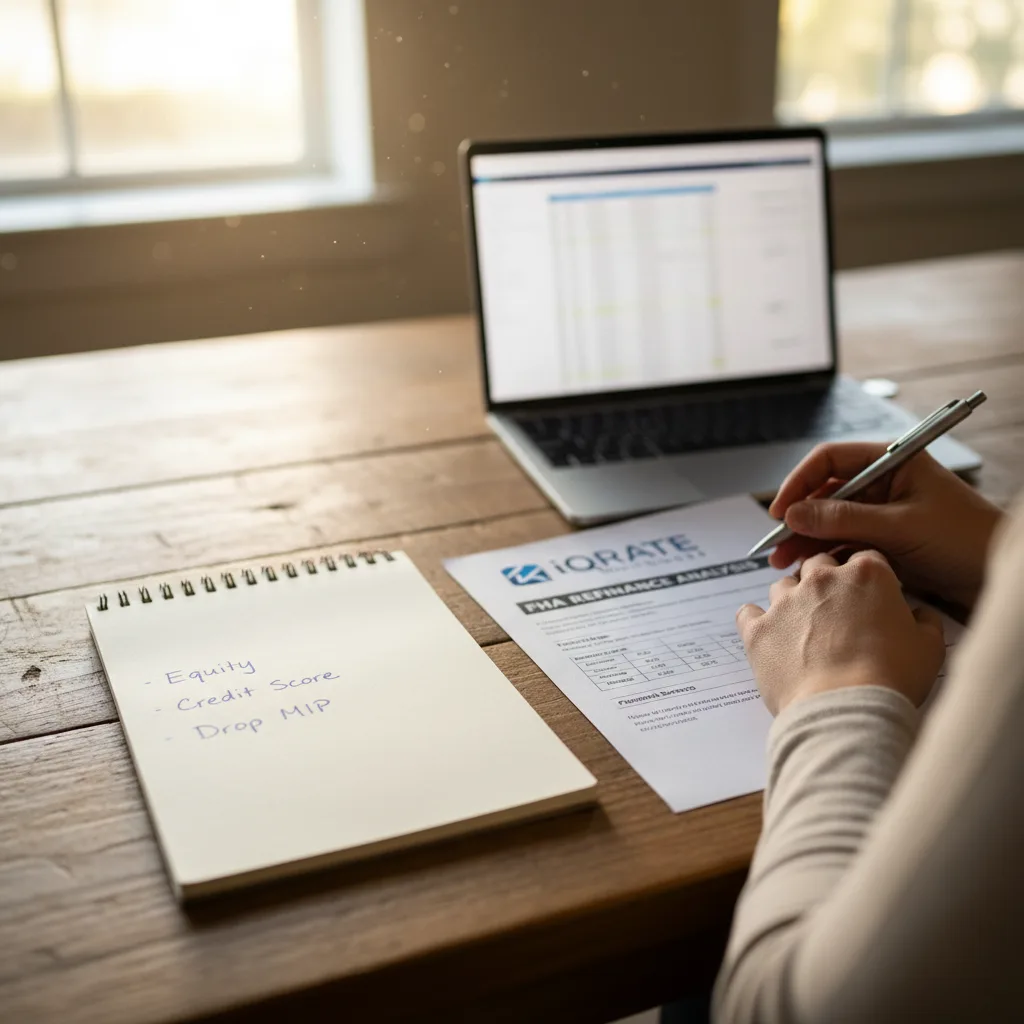 Calculating the break-even point for an FHA to conventional refinance