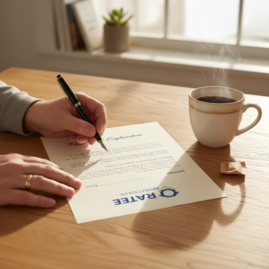 Stack of financial documents for a home loan application.