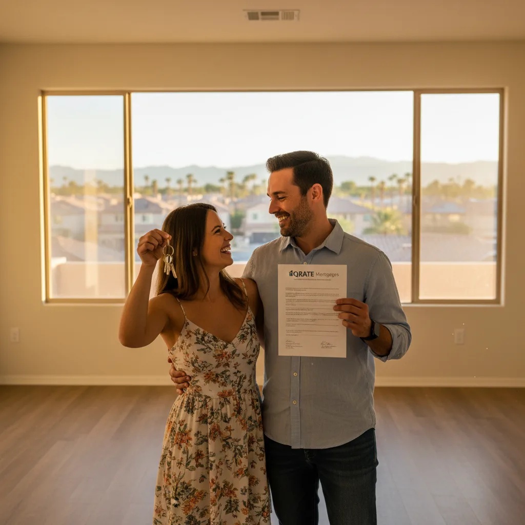 A person reviewing loan application documents.