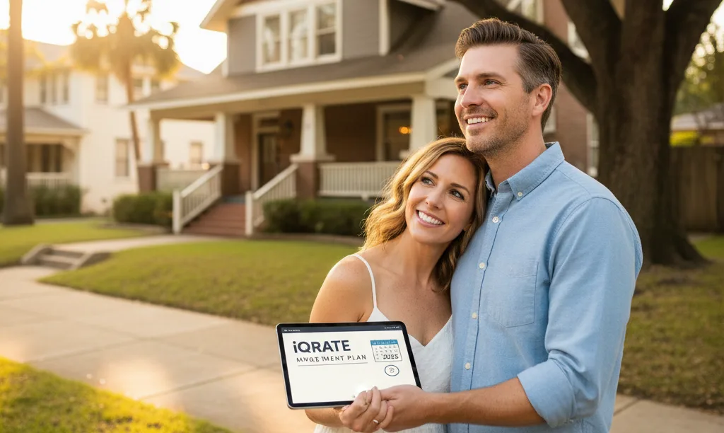 Couple planning Houston property investment with timeline.