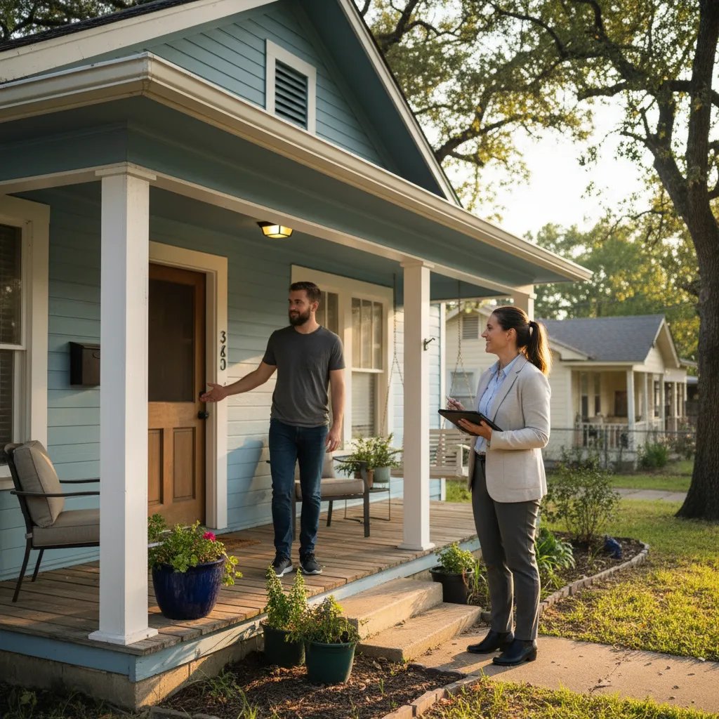 Front view of a tenant-occupied property requiring an appraisal