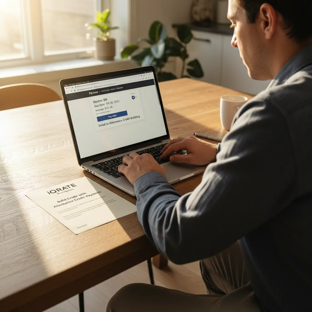 Organizing documents to prove alternative credit history for a mortgage.