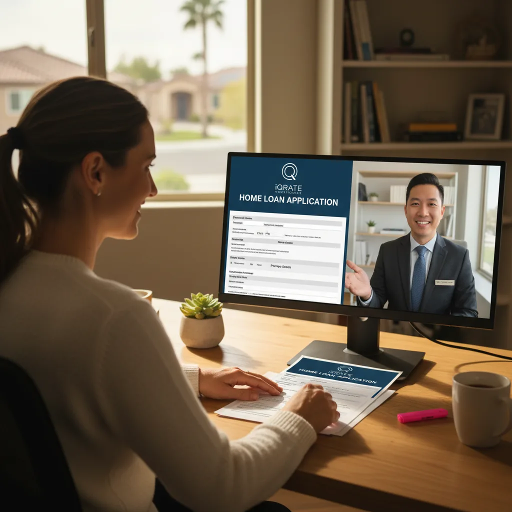 Homebuyer reviewing FHA loan requirements and credit scores.